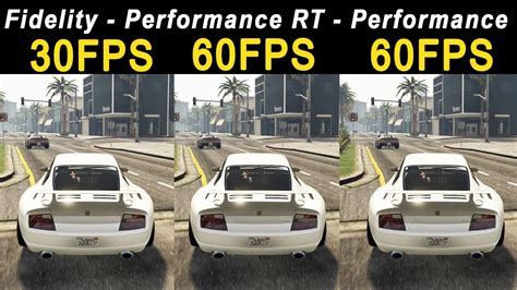 GTA 5 Fidelity, Performance RT, Performance FPS Test Graphics Mode Comparison / FPS Frames - YouTube