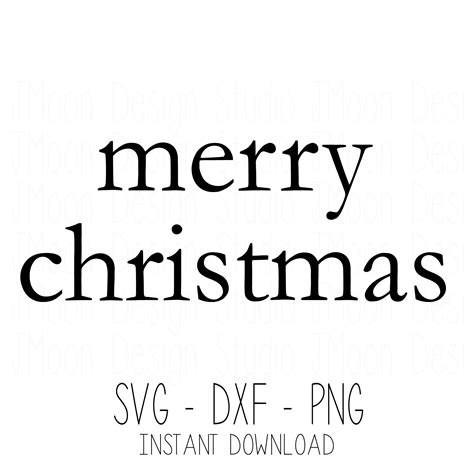 Merry Christmas Cut File SVG Instant Download - Etsy