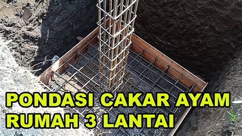 Detail Pondasi Tapak Atau Pondasi Cakar Ayam Tip Dan