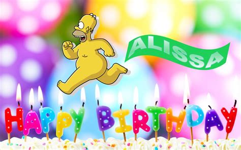 Happy Birthday Alissa!!!The Simpsons Tapped Out AddictsAll Things The ...