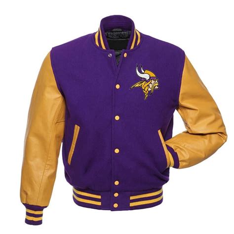 Minnesota Vikings Varsity Jacket - NFL Letterman Jacket - Jack N Hoods ...