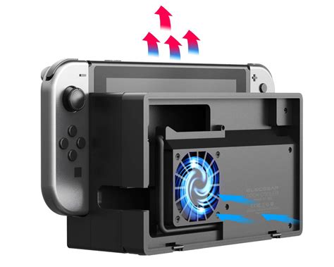 External Cooling Fan Compatible with Nintendo Switch Dock Set ...