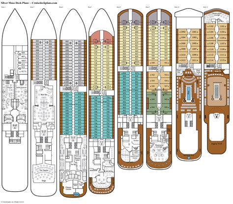 Silver Muse Deck 5 Deck Plan Tour