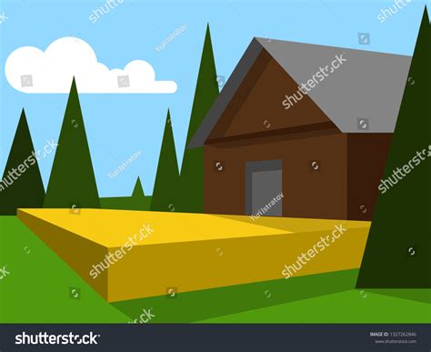 Village Vector Illustration Stock Vector (Royalty Free) 1327262846 | Shutterstock