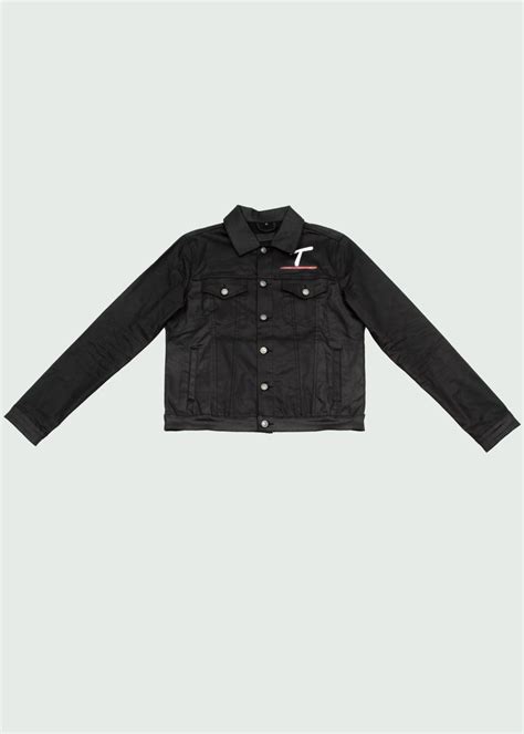 Good quality and cheap Tulones Tops Black Wax Jean Jacket