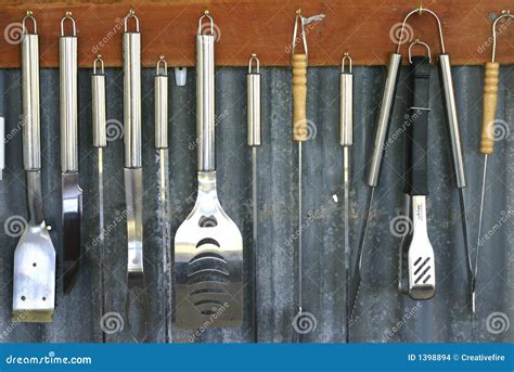 BBQ Utensils stock photo. Image of utensils, iron, outdoor - 1398894