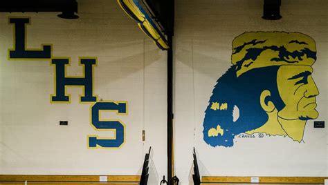 Outdated Pioneer logo painted over in Lynnfield High School gym angers ...