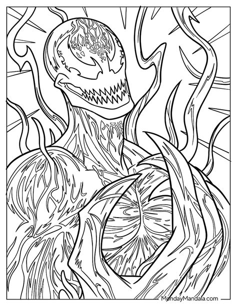 20 Carnage Coloring Pages (Free PDF Printables)