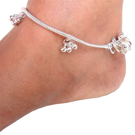 Buy Anklets (Payal) 925-Silver Plain Desent Style For Women Girls Online - Get 71% Off