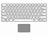 Printable Computer Keyboard Coloring Page Pages sketch template