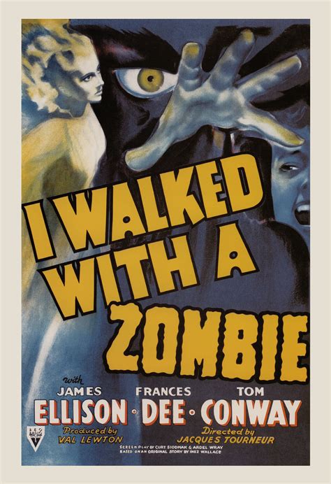 ZOMBIE MOVIE POSTER I Walked With a Zombie vintage Movie - Etsy Canada