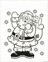 Printable Santa Coloring Pages sketch template