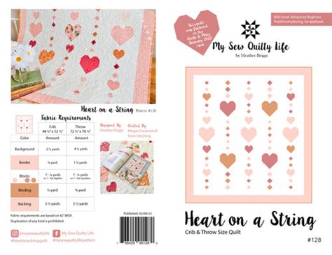 Heart on a String Paper Quilt Pattern | Mysite