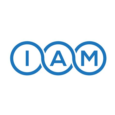 diseño de logotipo de letra iam sobre fondo blanco. iam creative ...