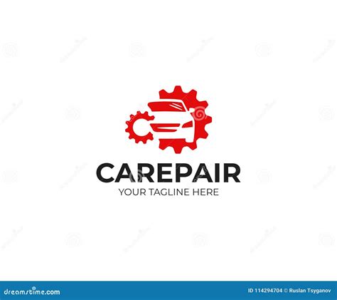 Car Repair Logo Template. Car Repairing Vector Design Stock Vector - Illustration of repairing ...