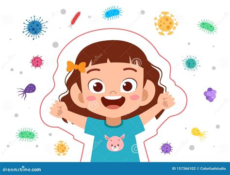 Immune Protection System. Cartoon Vector | CartoonDealer.com #63800989