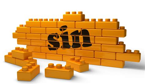 sin word on yellow brick wall 5976269 Stock Photo at Vecteezy