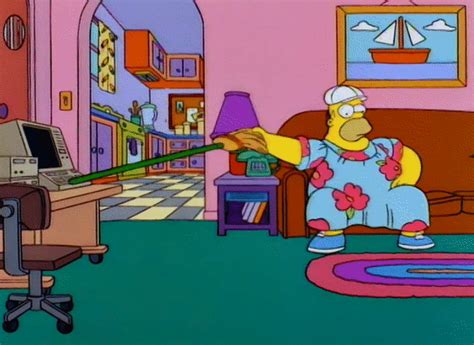 simpsons-gifs | Working from home, The simpsons, Instagram captions