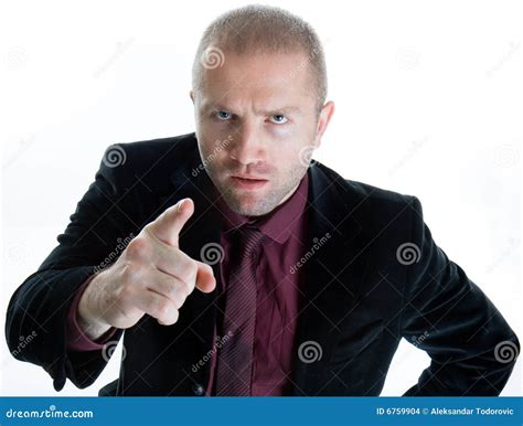 Angry Man Pointing The Finger At You Royalty-Free Stock Image ...