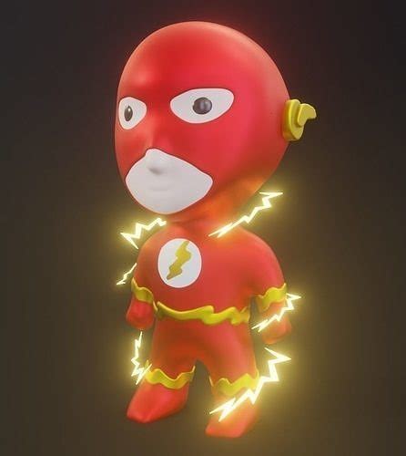 THE FLASH CARTOON free 3D model 3D printable | CGTrader