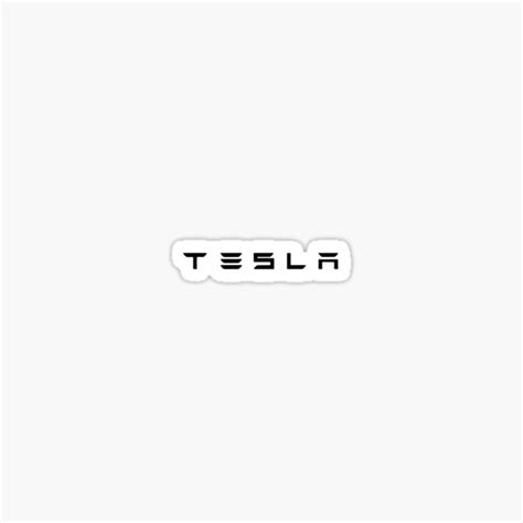 "Tesla logo" Sticker for Sale by TeslaMotion | Redbubble