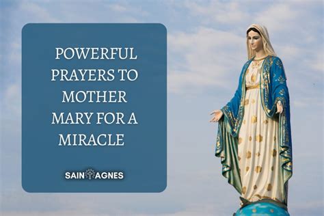 5 Very Powerful Prayers To Mother Mary For a Miracle