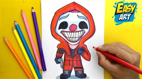 🔴 Como Dibujar Free Fire - Payaso Rojo Criminal KAWAII - How to Draw ...