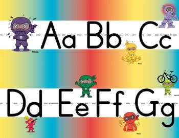 Alphabet Classroom Border by Mary Nhin | TPT