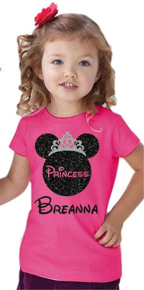 Disney Princess Shirt/Princess Shirt Glitter/Custom Disney | Etsy