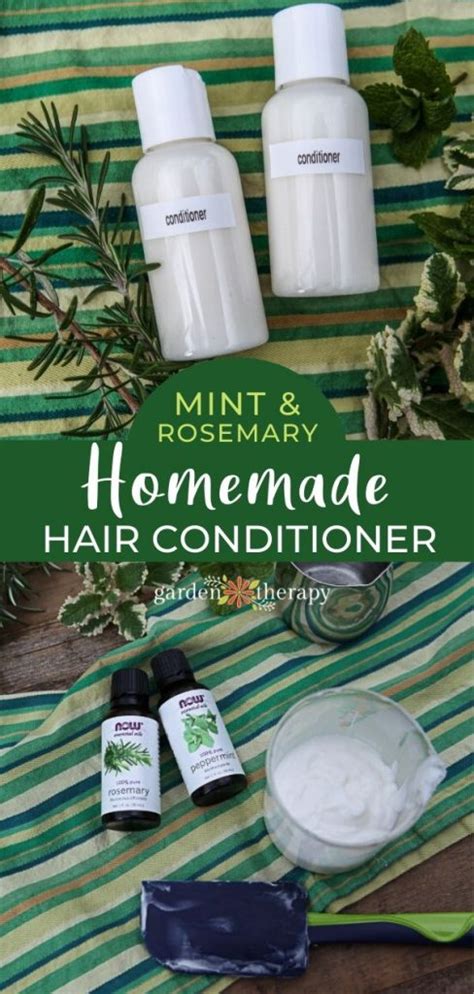 DIY Conditioner - Rosemary Mint Hair Care Recipe - Garden Therapy