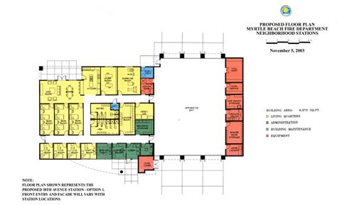 Fire Station Floor Plans Layout