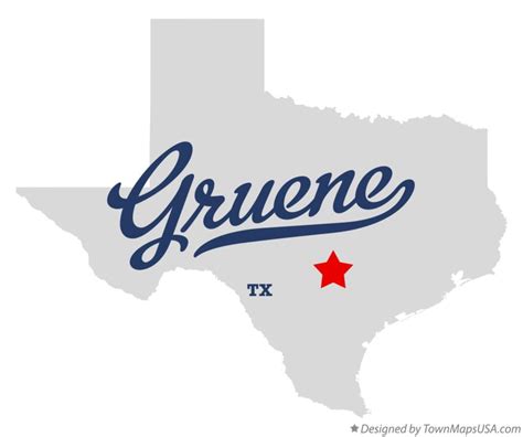 Map of Gruene, TX, Texas