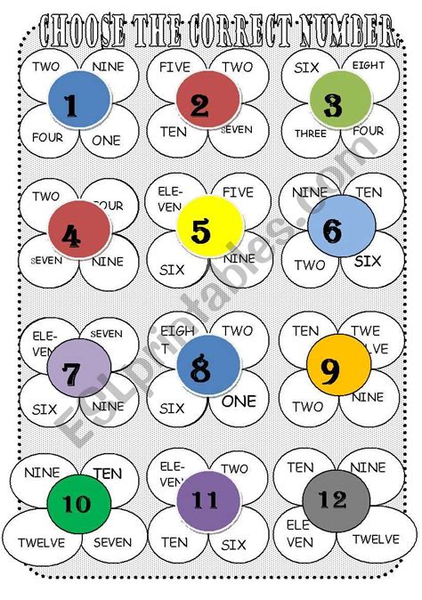 Numbers 1 12 Printable