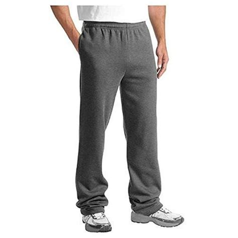 JMR - JMR Men's Fleece Sweat Pants, Elastic Waistband/Open Bottom ...