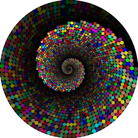 Clipart - Colorful Swirling Circles Vortex 2 With Background