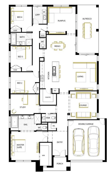 10 planos de casas de una planta