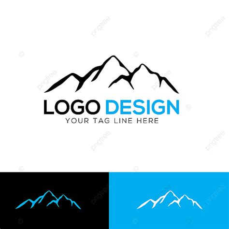 Mountain River Logo Vector Design Images, Mountain Logo Template, Logo ...