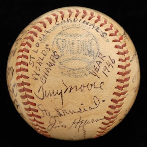 1946 World Champions St. Louis Cardinals Team Signed Baseball