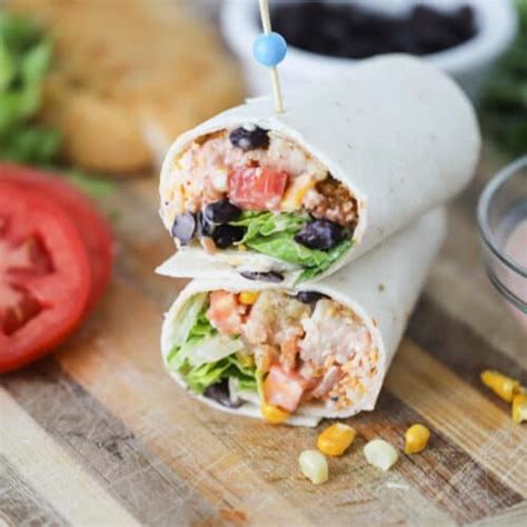 Southwest Chicken Wrap Recipe - The Carefree Kitchen