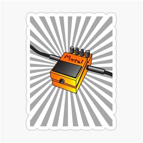 "Metal Stompbox" Sticker for Sale by Candarin | Redbubble