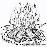 Campfire Coloring Pages  Free & Printable sketch template