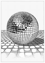 Disco Ball Coloring Pages  Shine Bright With These Geometric Patterns sketch template
