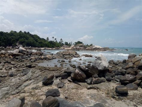 Coral and Rocky Beaches in the Riau Islands, Central Sumatra Stock ...