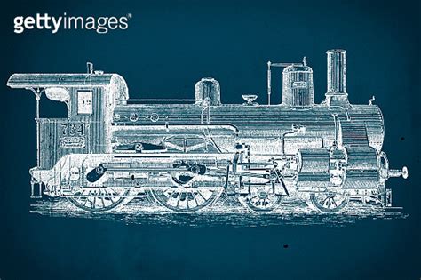 Vintage train blueprint 이미지 (960165782) - 게티이미지뱅크