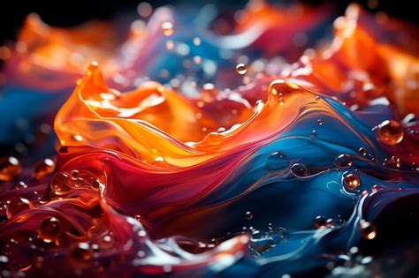 Premium AI Image | Colorful ink in watergenerative ai