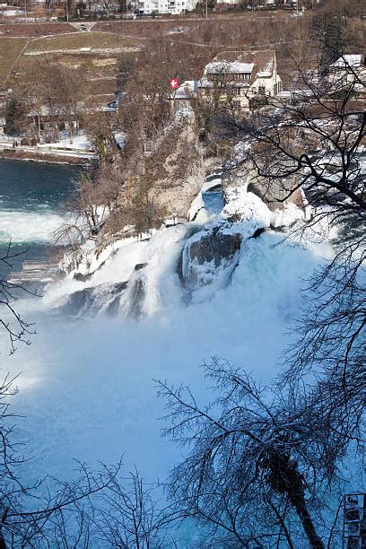 Rhine Falls Winter Switzerland Rhine River Stock Photos, Pictures ...