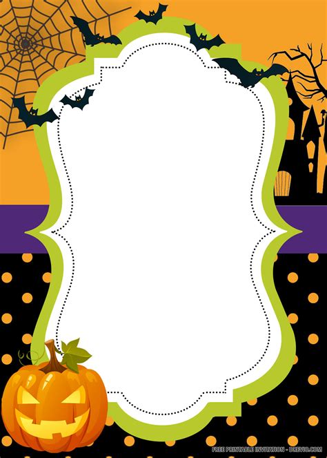 Blank Halloween Invitations