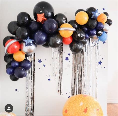 Pin by Osirow on Arreglos globos | Space birthday party, Space party ...