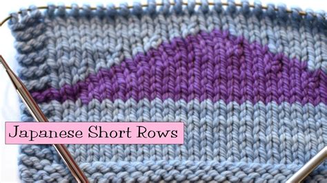 Knitting Help - Japanese Short Rows - YouTube