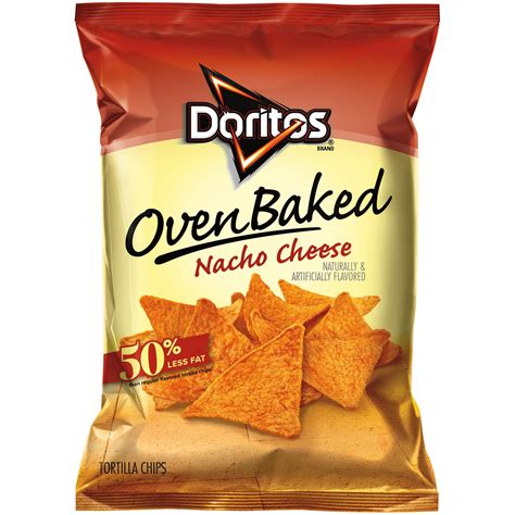 Baked! Doritos Nacho Cheese Tortilla Chips 8 oz. Bag - Walmart.com ...